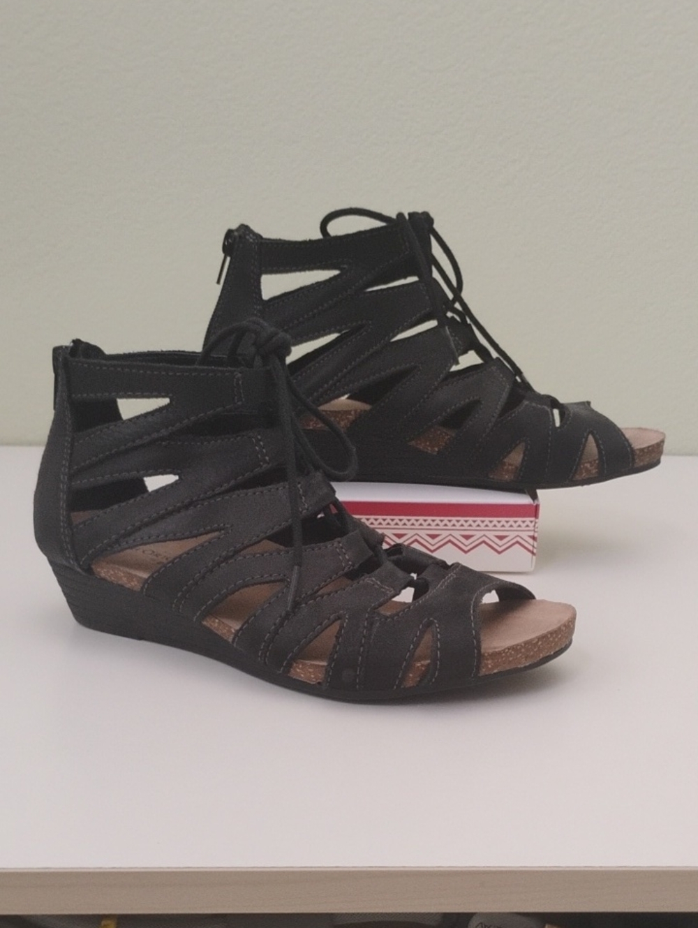 Earth Origins Harley Black Gladiator Sandals